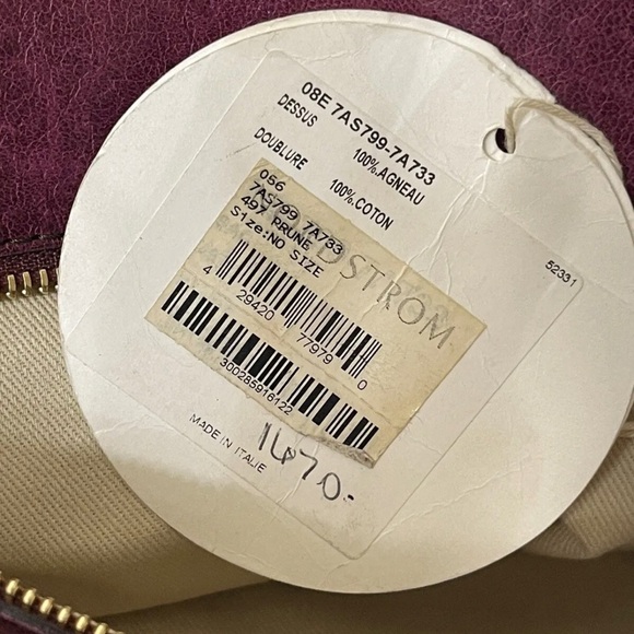 CHLOE Plum Lambskin Leather Heloise Large Satchel Bag - Picture 8 of 10